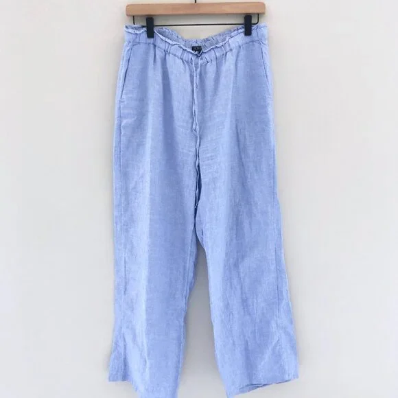 J.Crew Soleil Pant in Linen French Blue - Picture 1 of 7